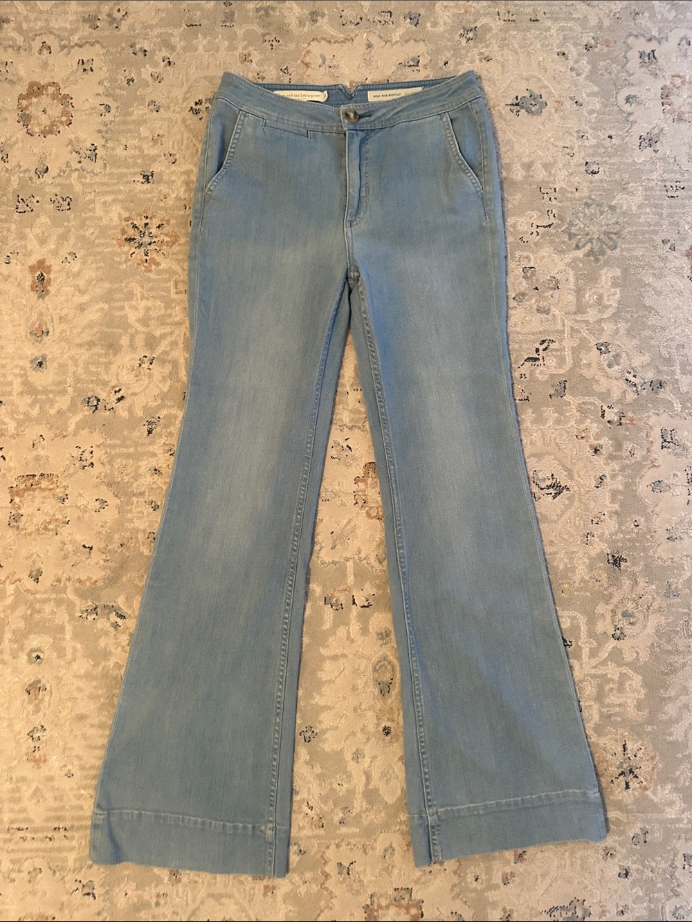 Pilcro and the Letterpress by Anthropologie High-Rise Bootcut Denim Trouser 27